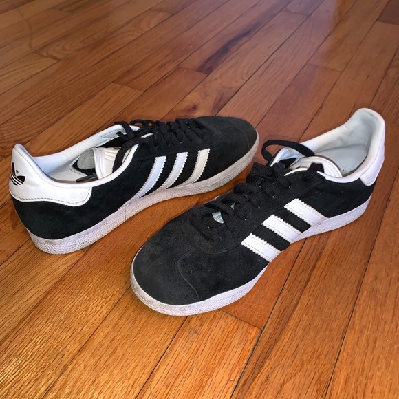 Black & White Adidas Gazelle Sneakers - Picture 1 of 1